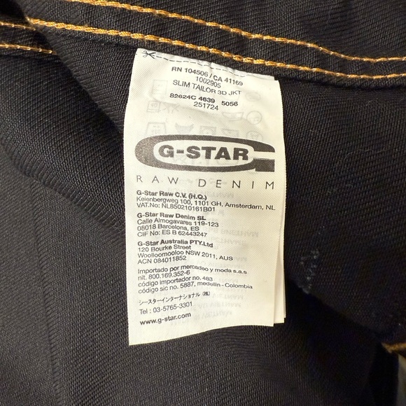 G-Star Dark Blue Denim Jacket - Picture 10 of 10